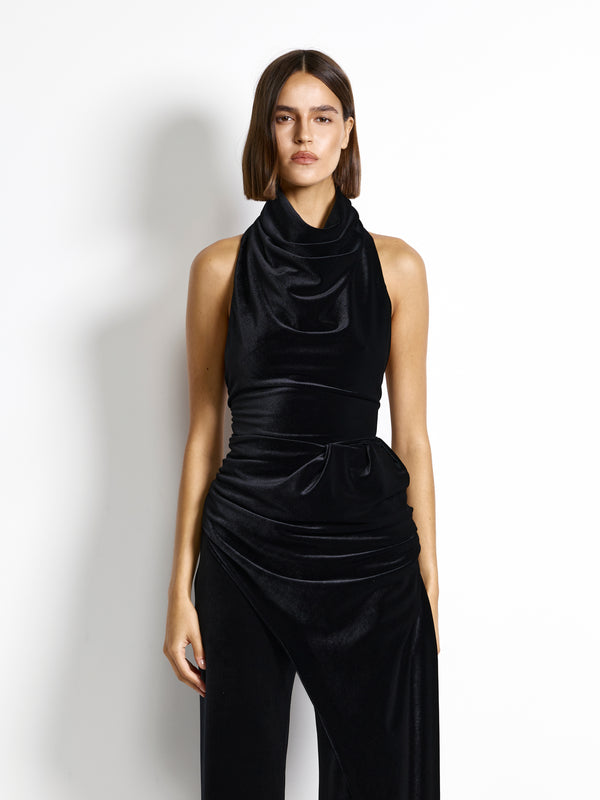 Maxima Top - Black Velvet