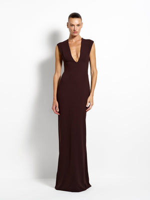 Analie Gown - Coffee - EFFIE KATS