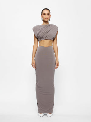 Bacall Crop - Nutmeg - EFFIE KATS