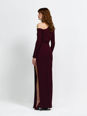 CAYLEY GOWN - WINE - EFFIE KATS