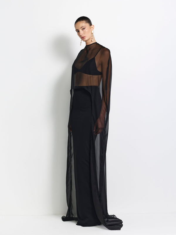 Charleze Cape - Black - EFFIE KATS