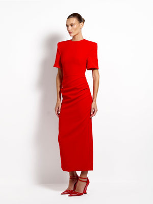 Evie Midi - Cherry Red - EFFIE KATS