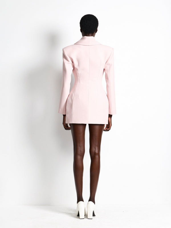 Harlem Blazer Dress - Pale Pink - EFFIE KATS