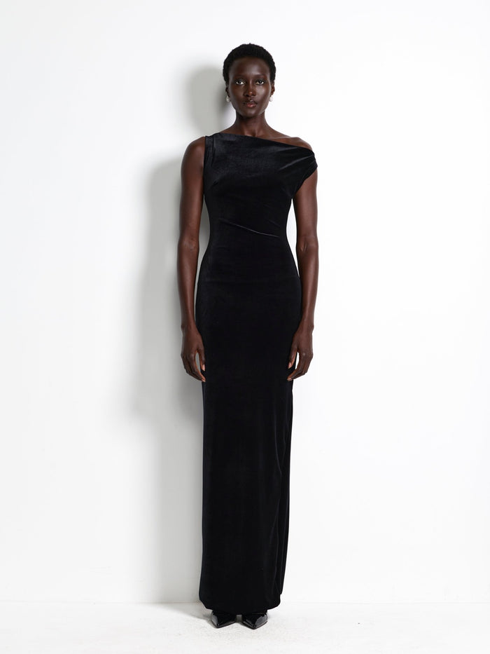 Inaya Gown - Black Velvet - EFFIE KATS