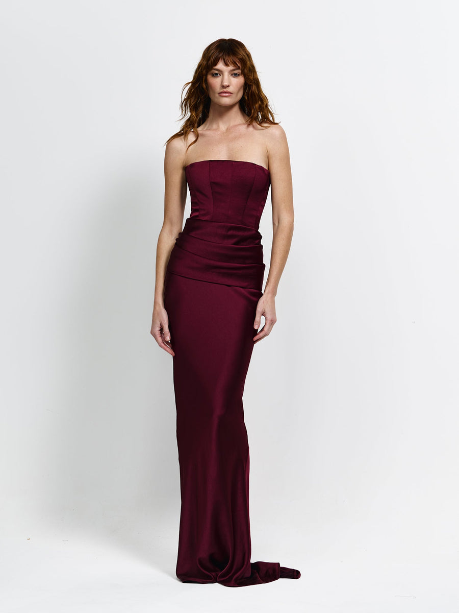 Indira Gown - Wine