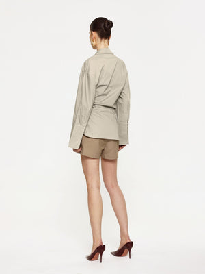 KALISHA SHIRT - STONE - EFFIE KATS