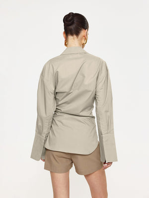 KALISHA SHIRT - STONE - EFFIE KATS