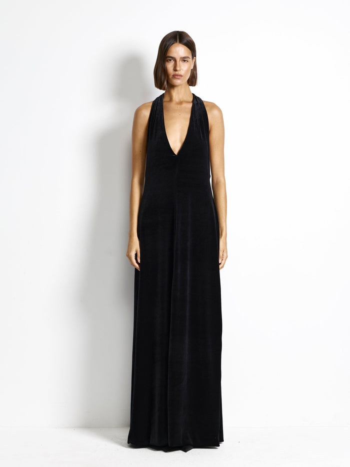 Kharli Gown - Black Velvet - EFFIE KATS