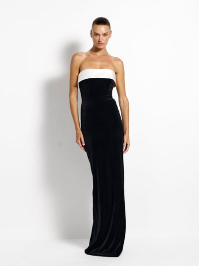 Madison Gown - Black Velvet