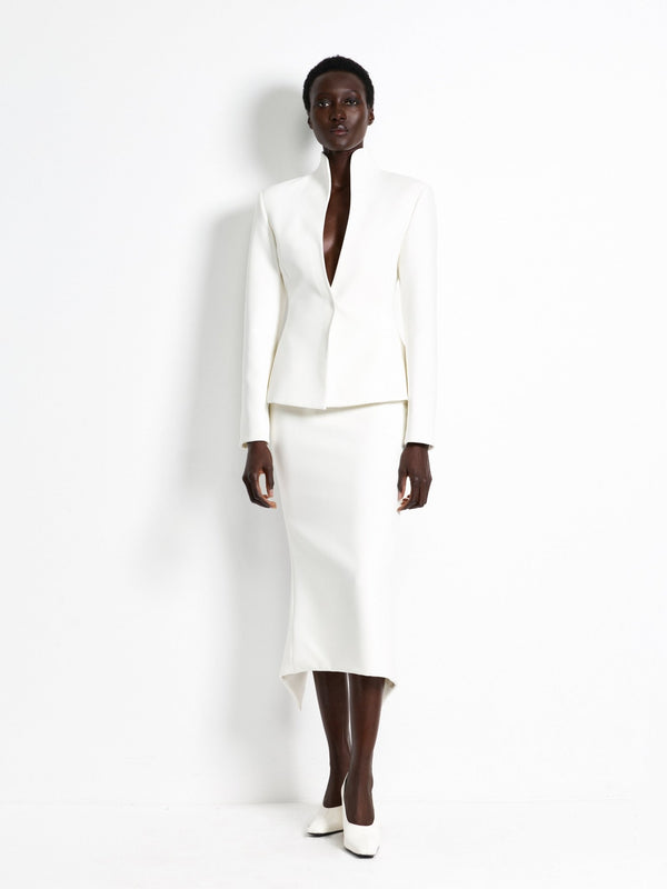 Mereen Midi Skirt - Ivory - EFFIE KATS