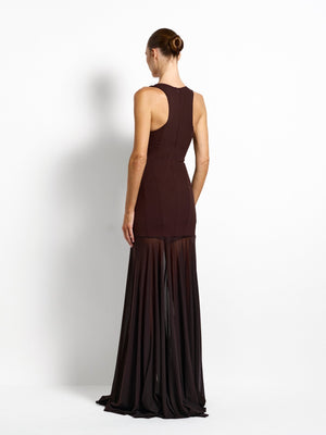 Odessa Gown - Coffee - EFFIE KATS