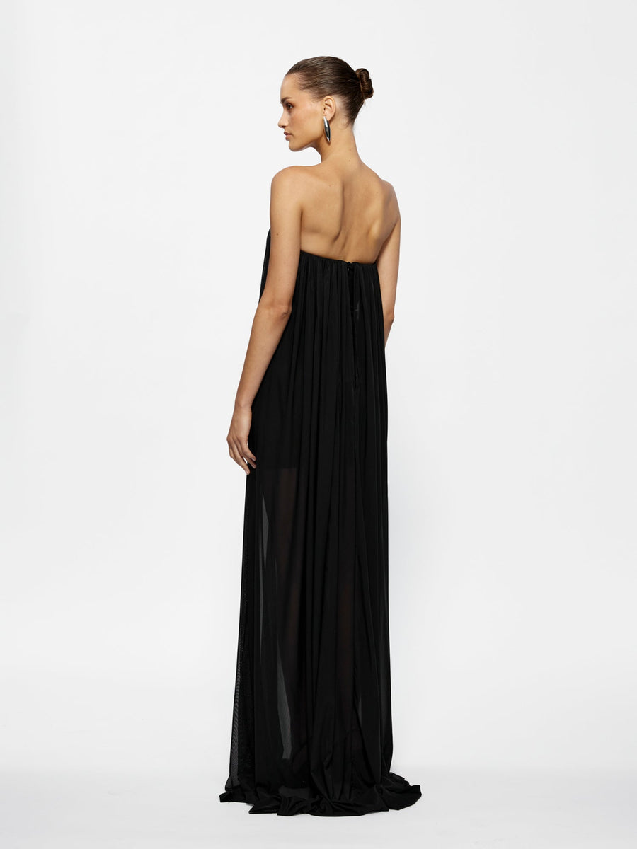 ワンピース Andmary Effie slit dress Black ANDMARY】Effie slit dress