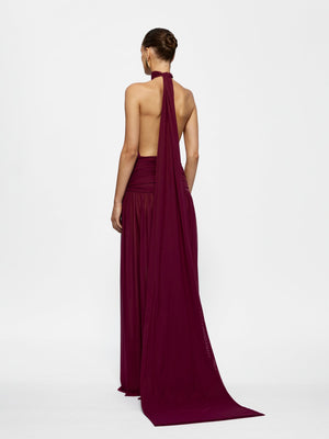 Verity Gown - Burgundy - EFFIE KATS