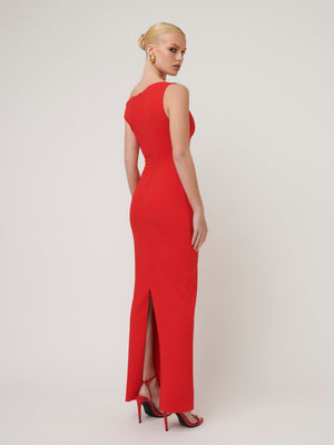 Inaya Gown - Cherry Red - EFFIE KATS