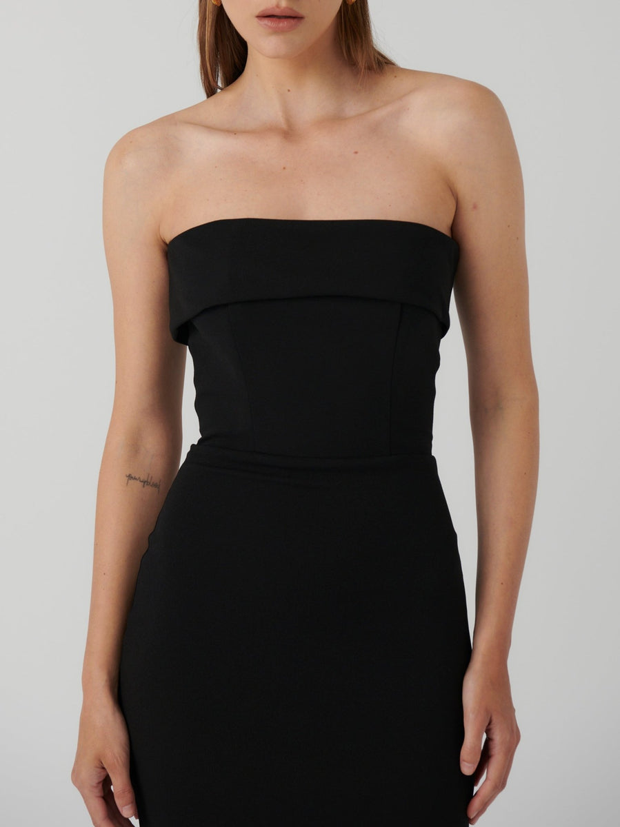 EFFIE KATS GWEN GOWN IN COFFEE SIZE 8