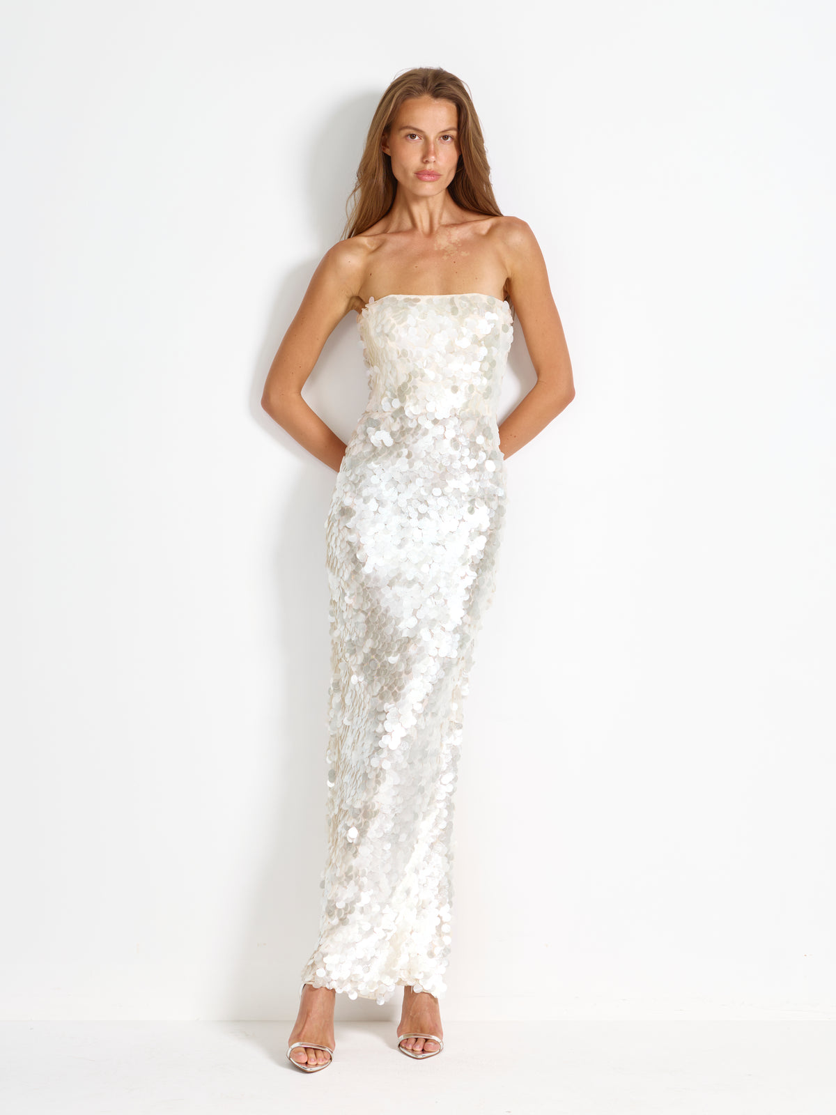 Aura Gown - Pearl Sequin