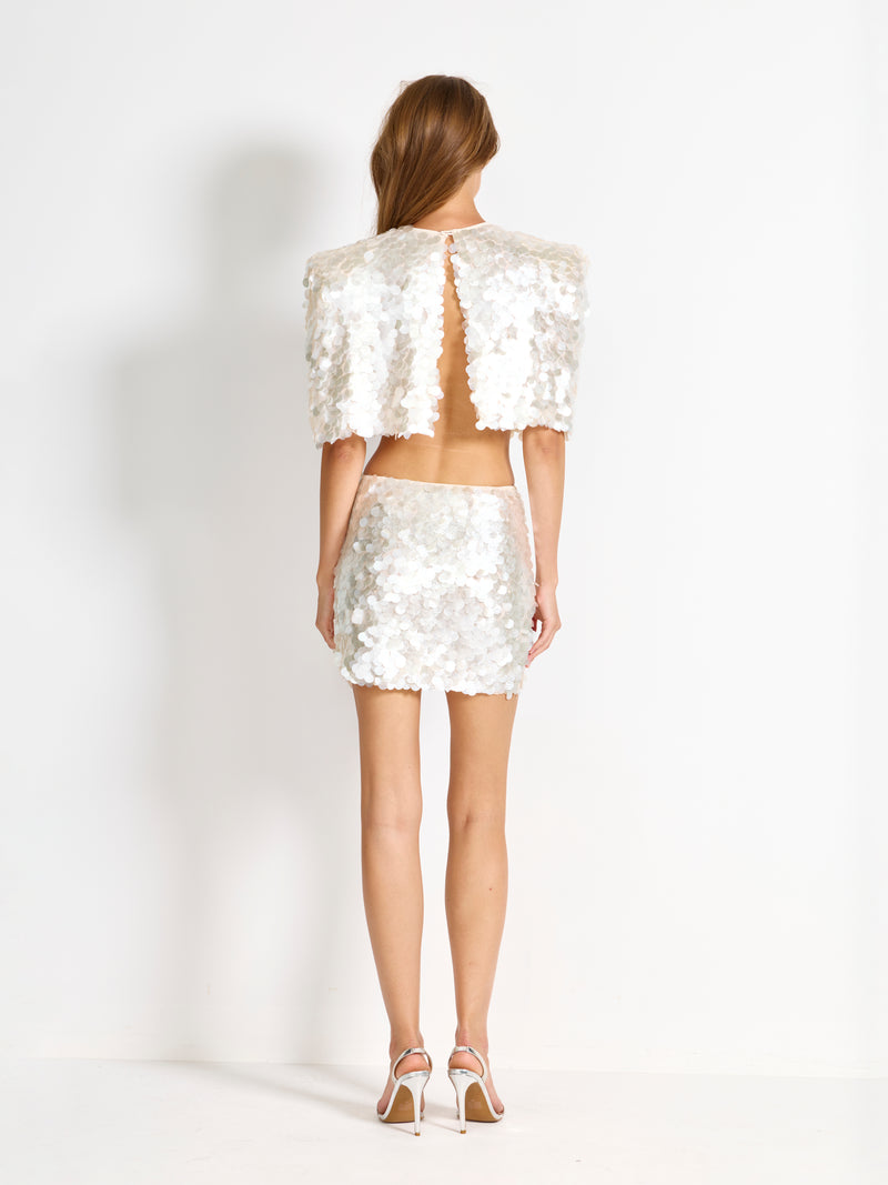 Oana Skirt - Pearl Sequin