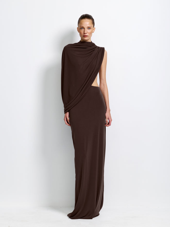 Aleksi Gown - Chocolate Plum