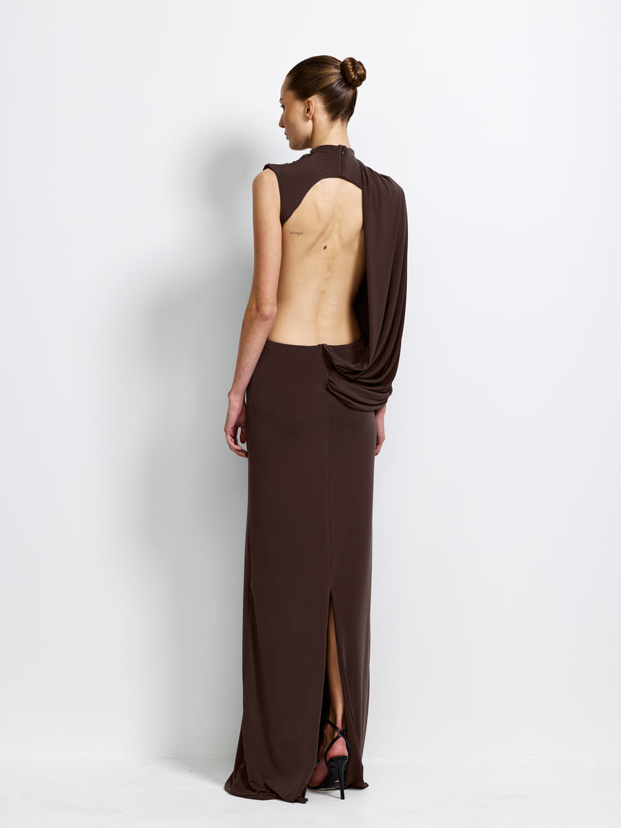 Aleksi Gown - Chocolate Plum
