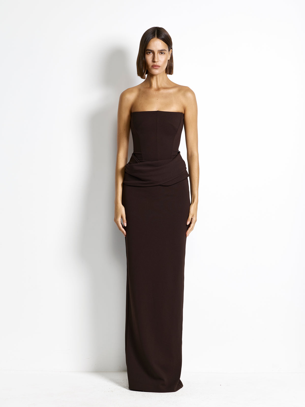 Allegra Gown — Coffee