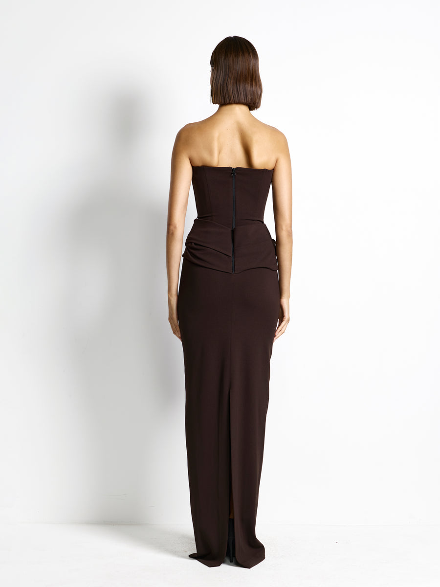 Allegra Gown — Coffee