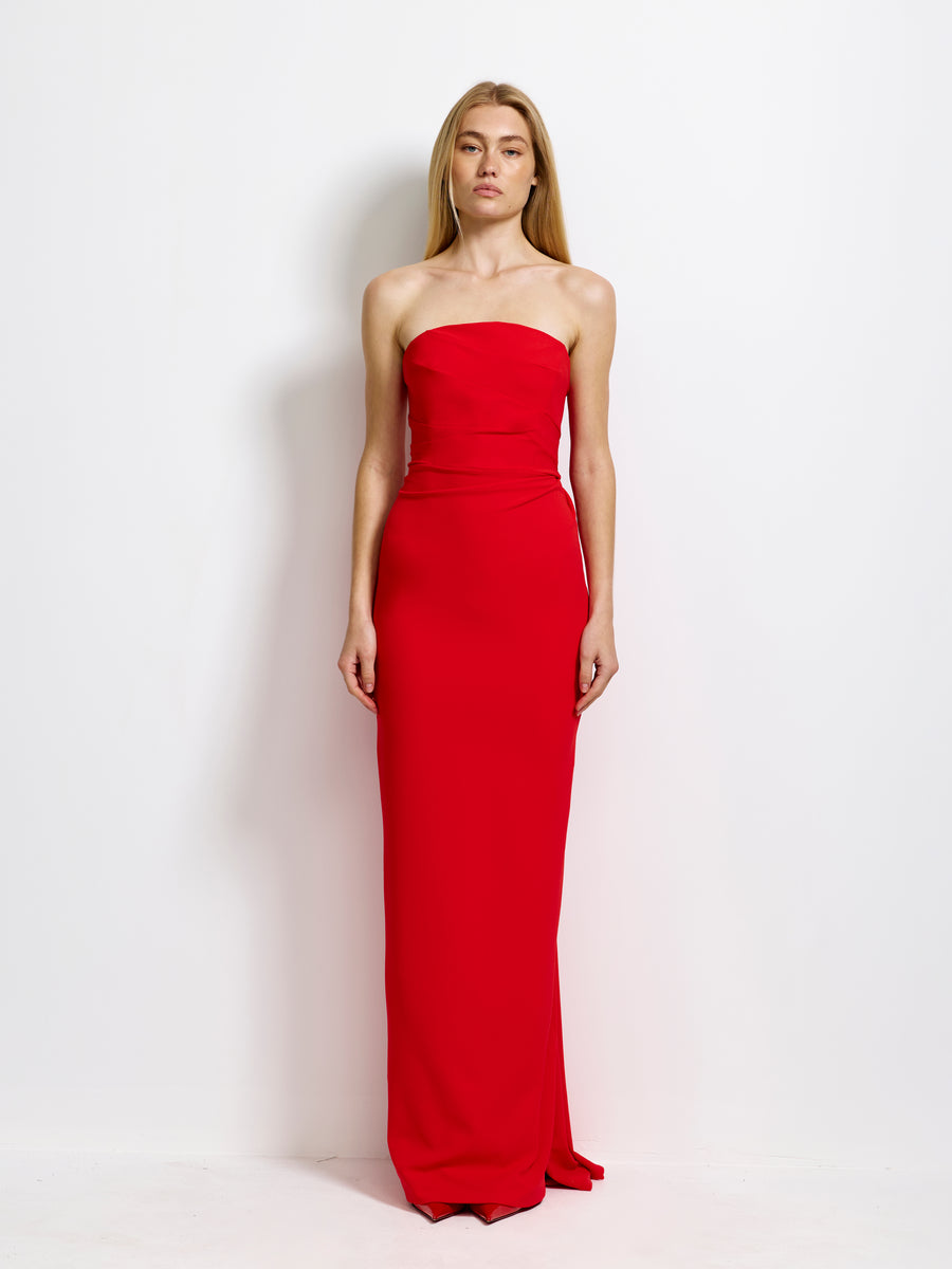 Alva Gown - Cherry Red