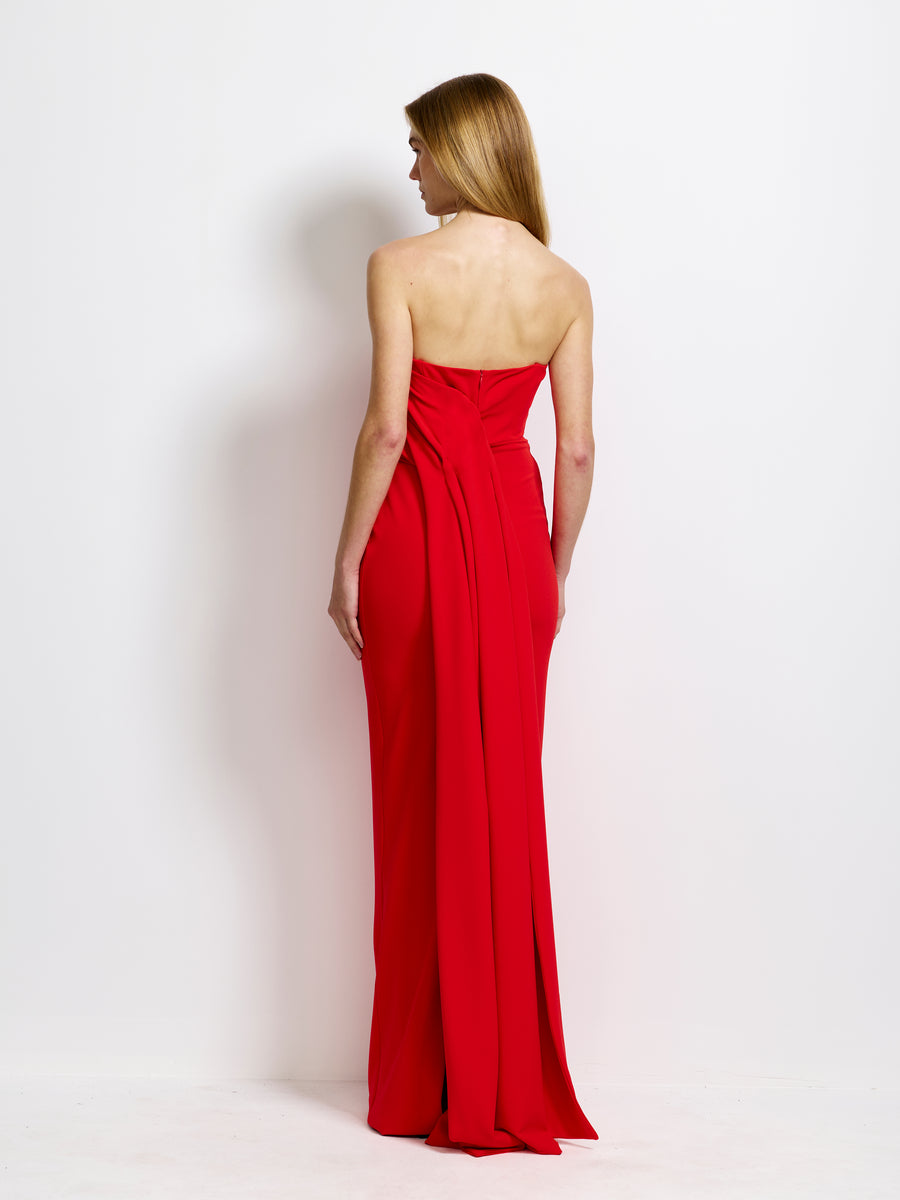 Alva Gown - Cherry Red