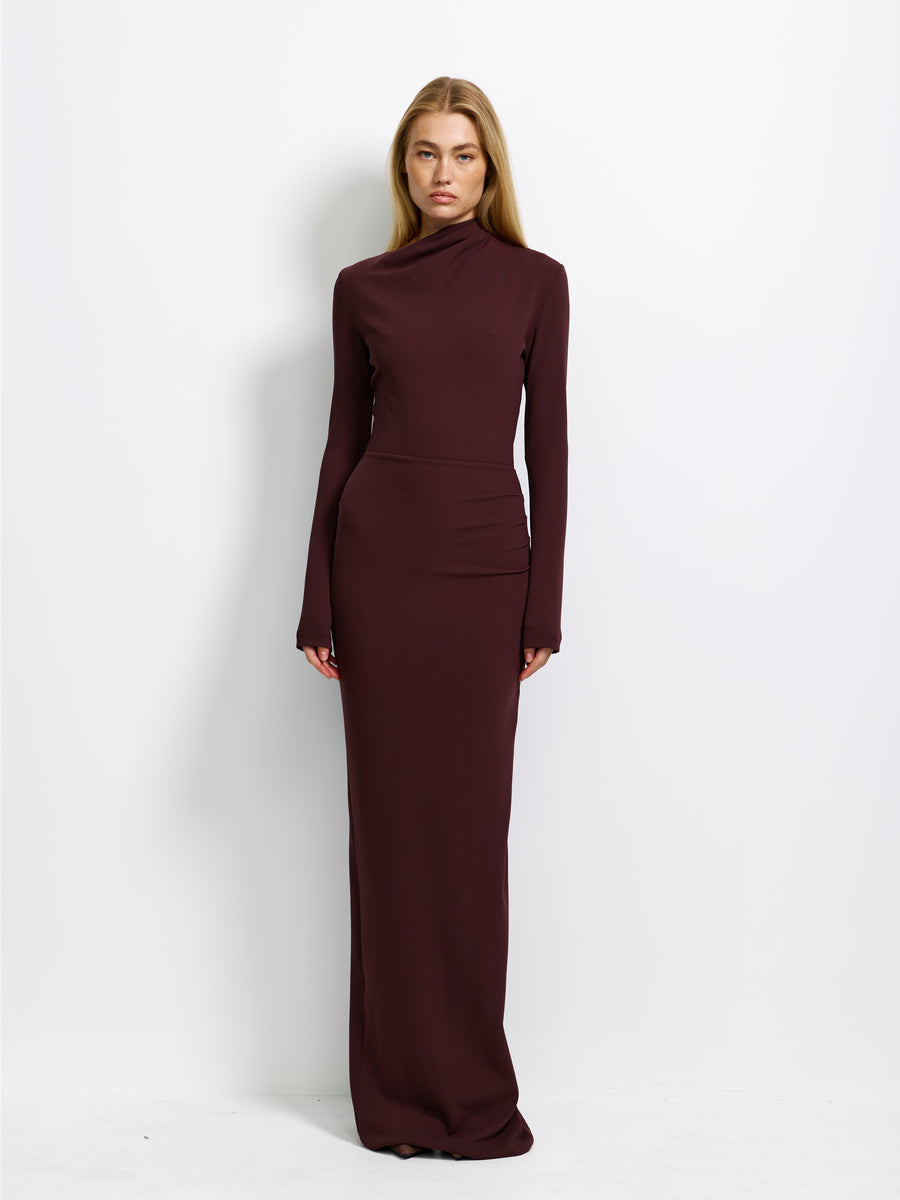 Avian Gown - Chocolate Plum