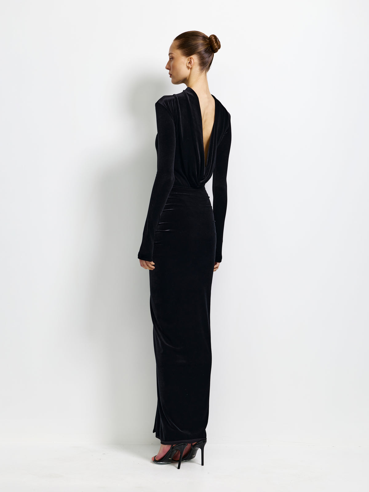 Barton Skirt - Black Velvet