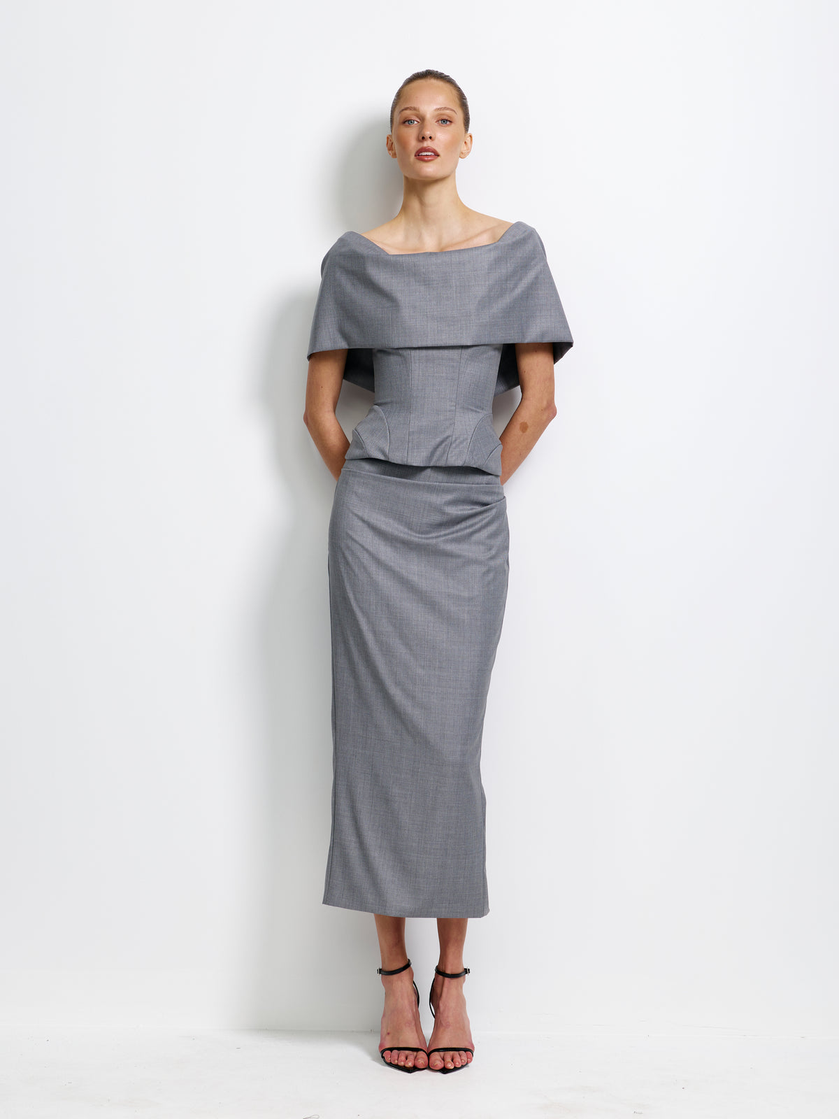 Eliza Bodice - Grey