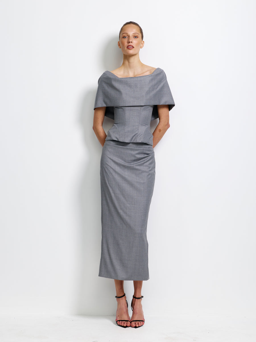 Eliza Bodice - Grey