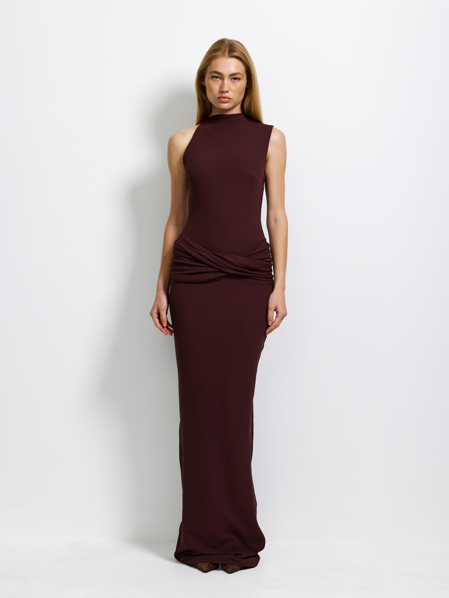 Emmeline Gown - Chocolate Plum