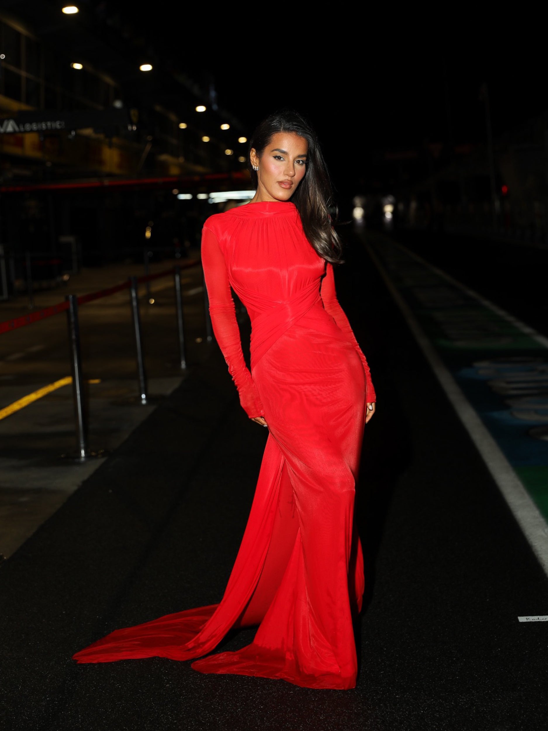 Red Monaco Gown Effie Kats– EFFIE KATS - Main Image