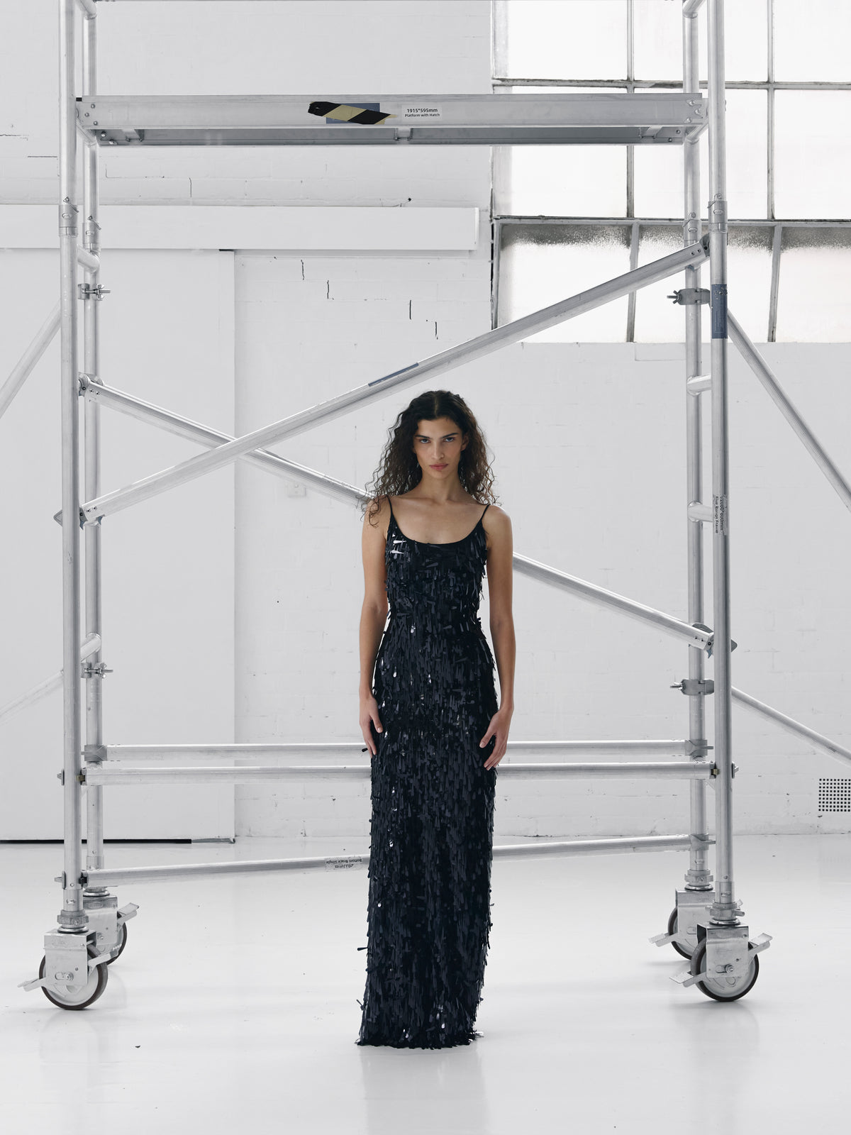 Kezio Gown - Black Sequin