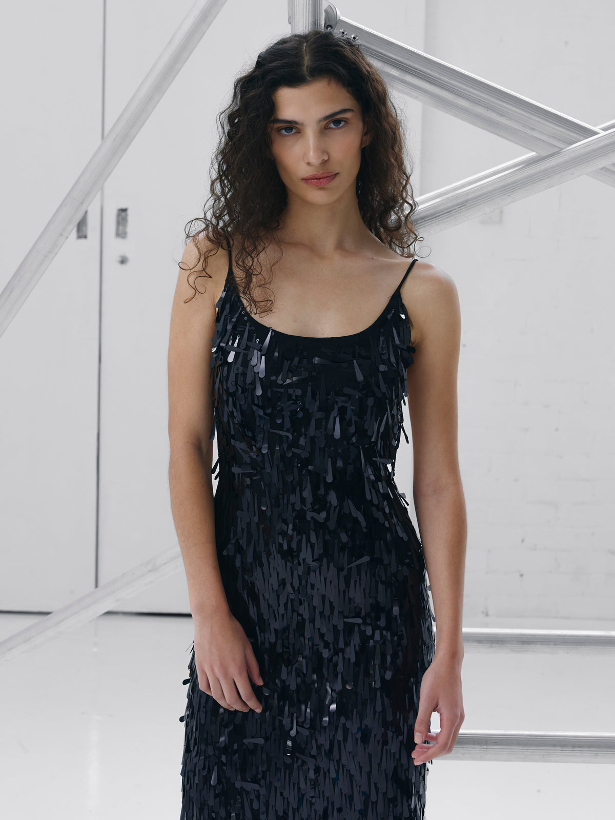 Kezio Gown - Black Sequin