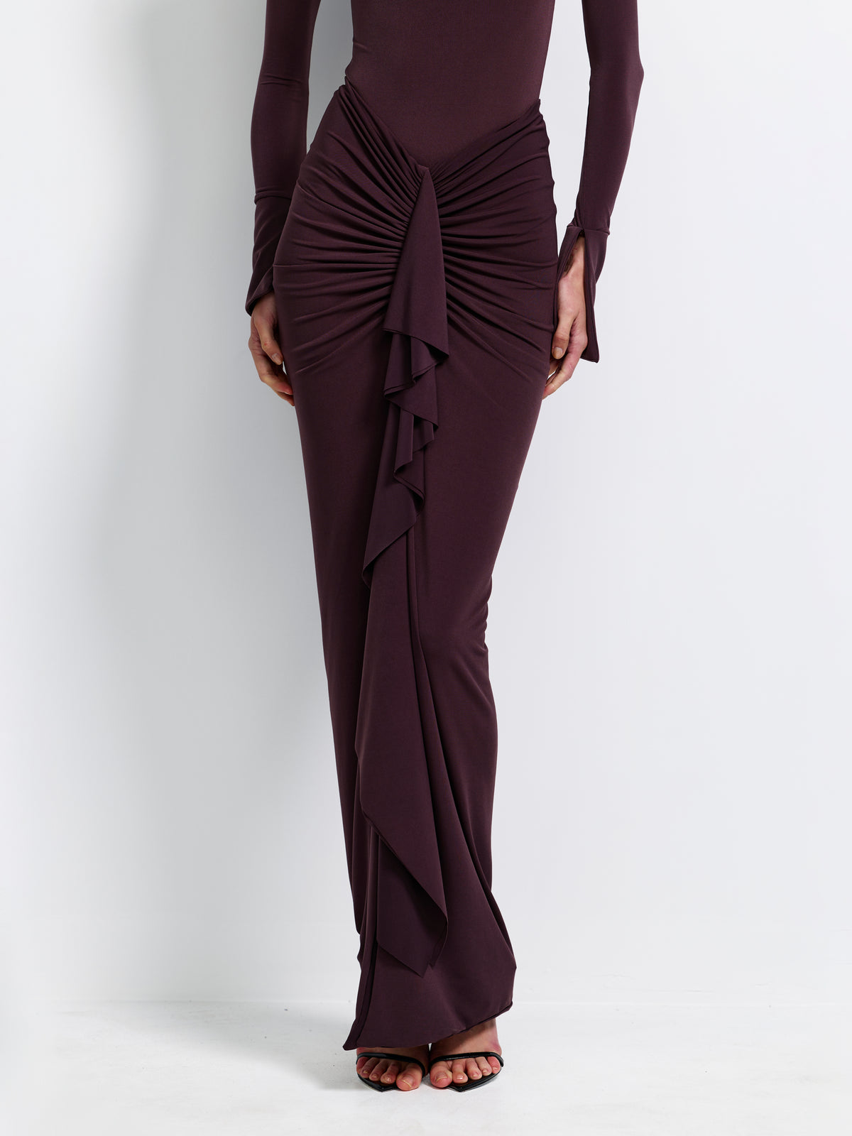 Pheby Skirt - Chocolate Plum