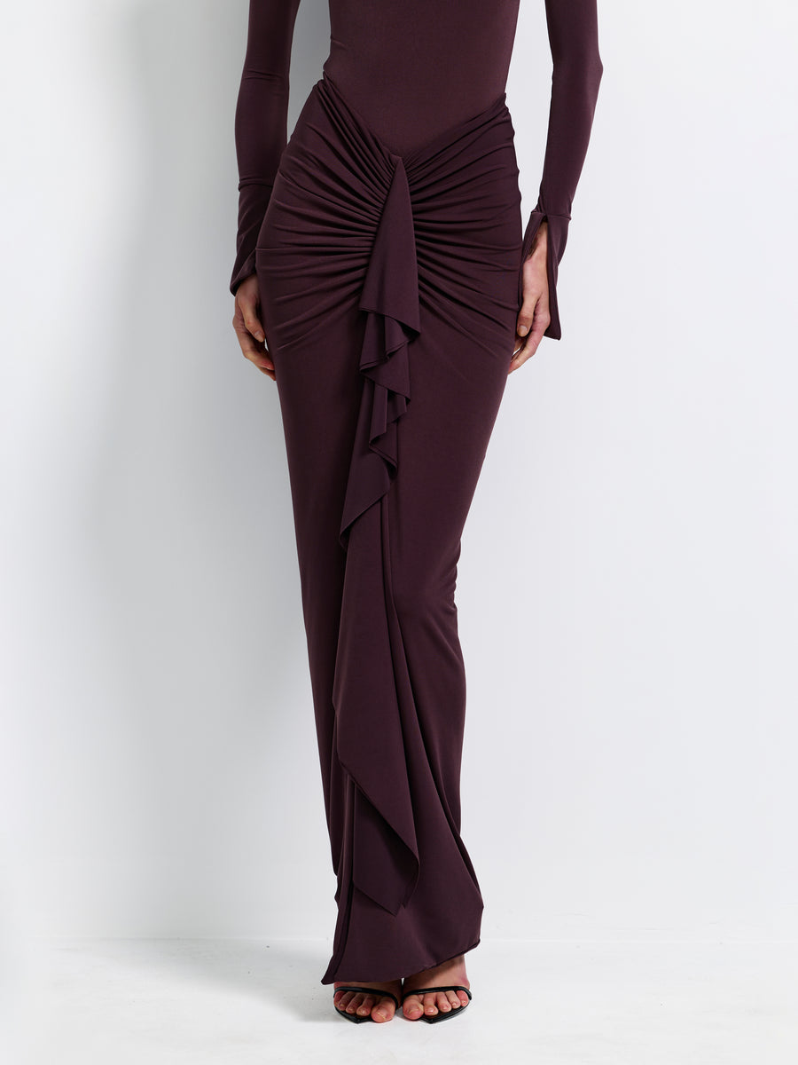 Pheby Skirt - Chocolate Plum