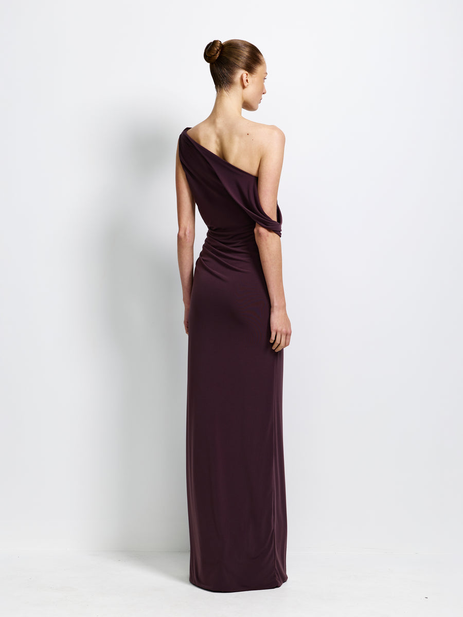 Zena Gown - Chocolate Plum