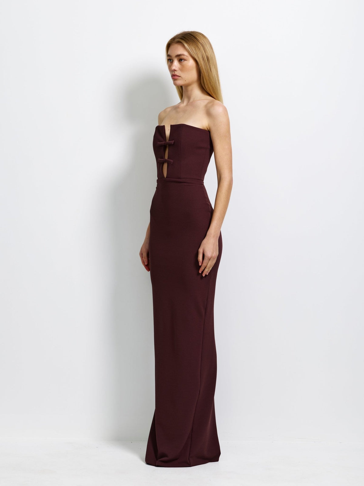 Addison Gown - Chocolate Plum - EFFIE KATS