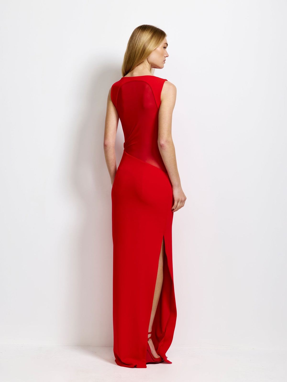 Aisha Gown - Cherry Red - EFFIE KATS