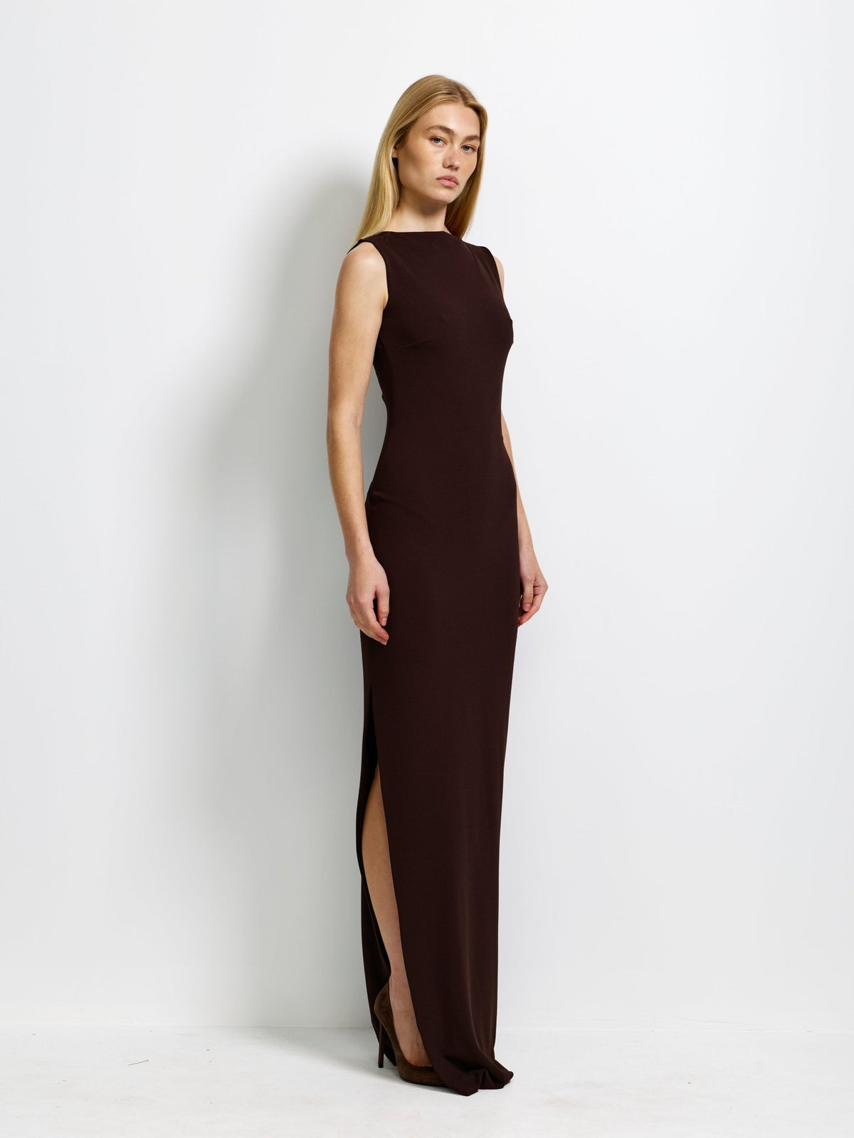 Aisha Gown - Coffee - EFFIE KATS