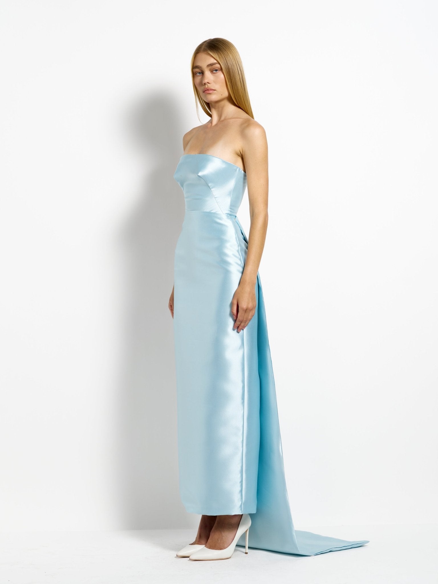 Alba Dress - Steel Blue - EFFIE KATS