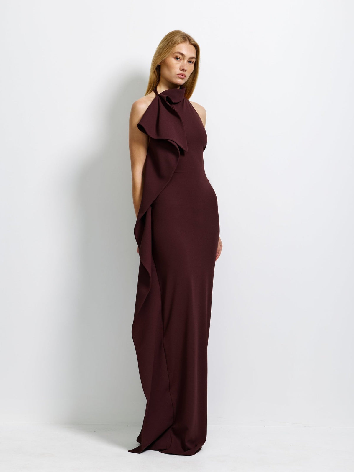 Alessia Gown - Chocolate Plum - EFFIE KATS