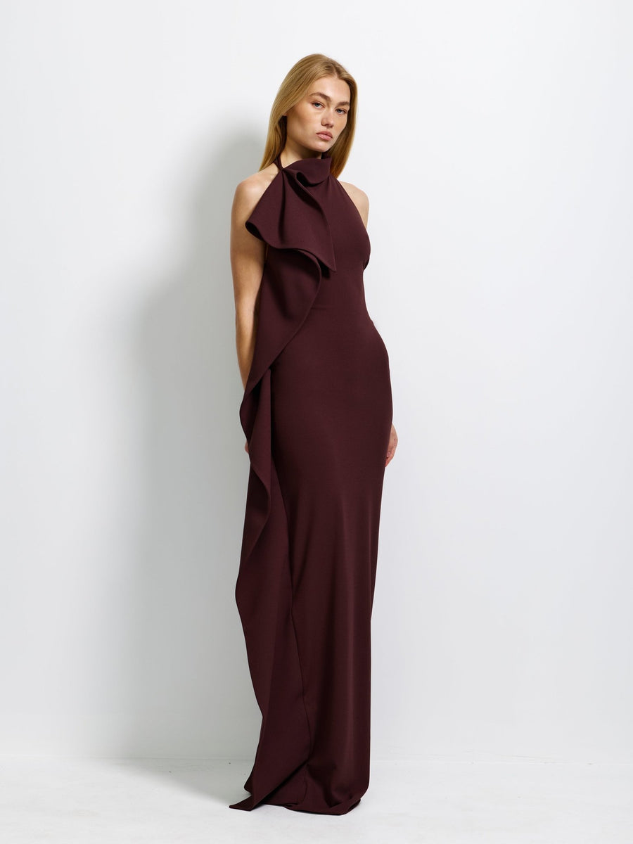 Alessia Gown - Chocolate Plum - EFFIE KATS