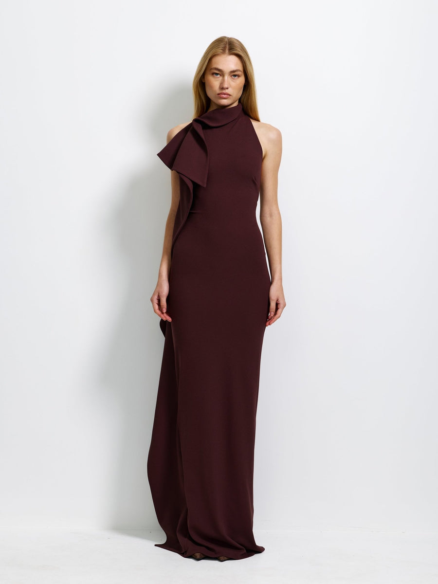 Alessia Gown - Chocolate Plum - EFFIE KATS