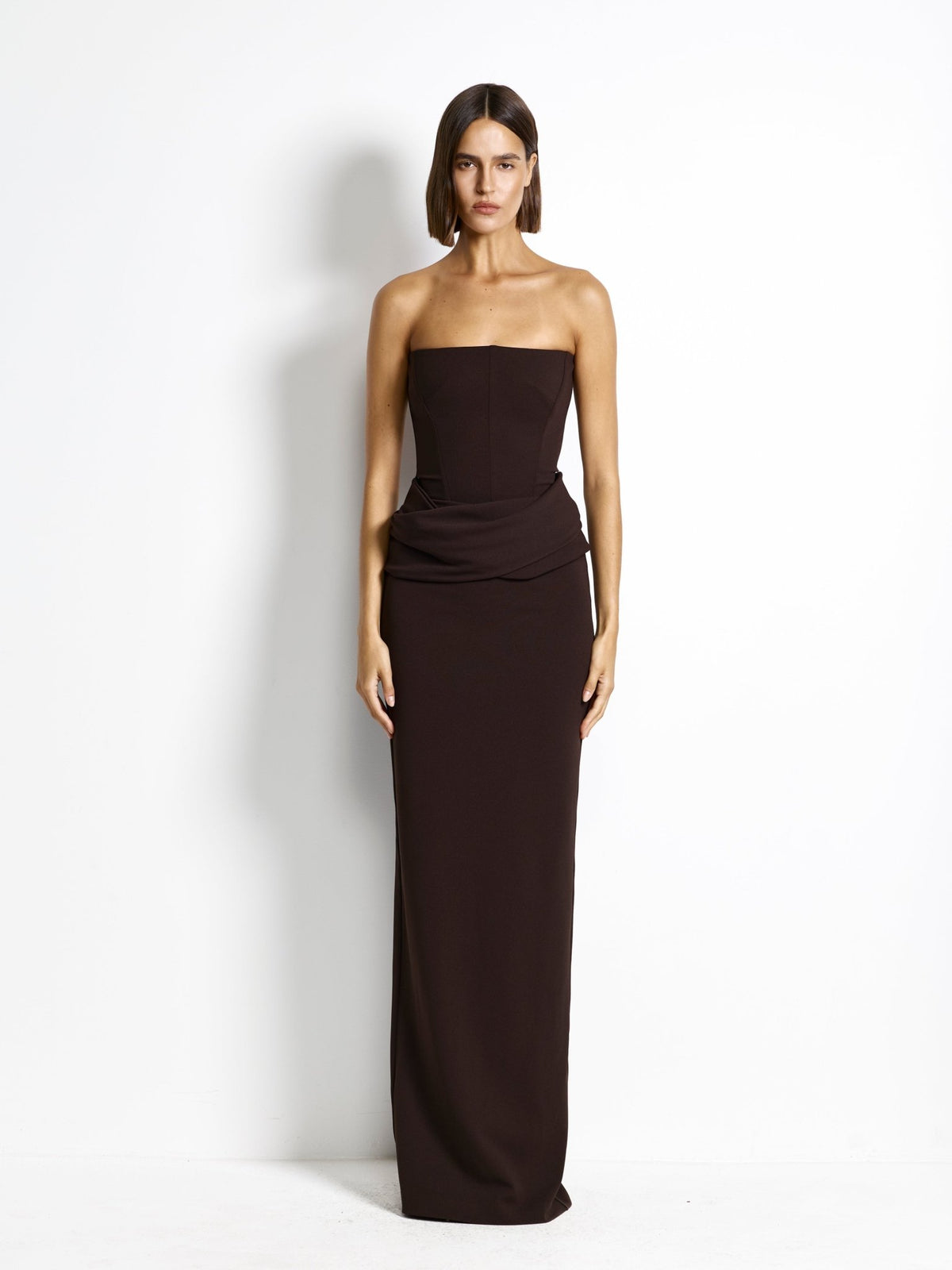 Allegra Gown — Coffee - EFFIE KATS