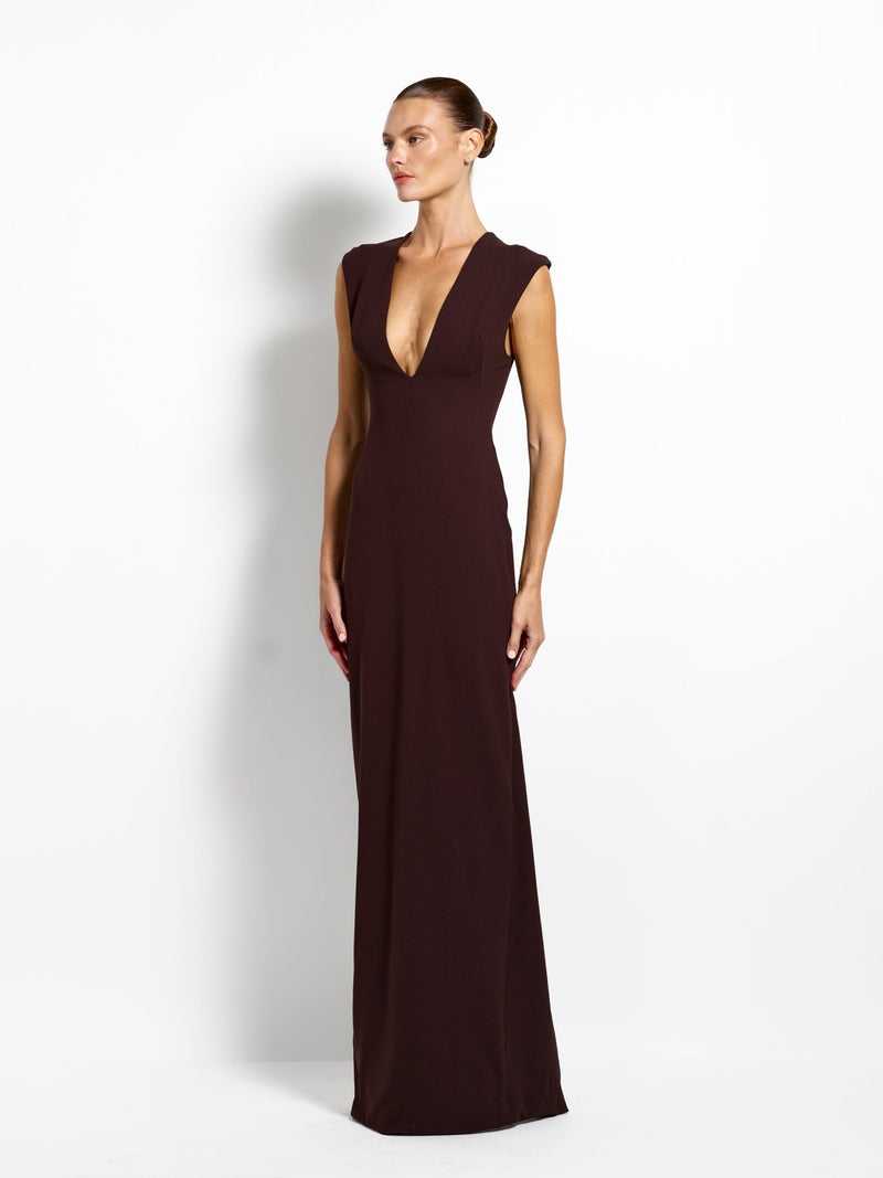 Analie Gown - Coffee - EFFIE KATS