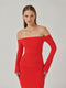 Anita Gown - Cherry Red - EFFIE KATS