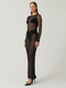 Aniyah Maxi Dress - Black Lace - EFFIE KATS