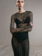 Aniyah Maxi Dress - Black Lace - EFFIE KATS